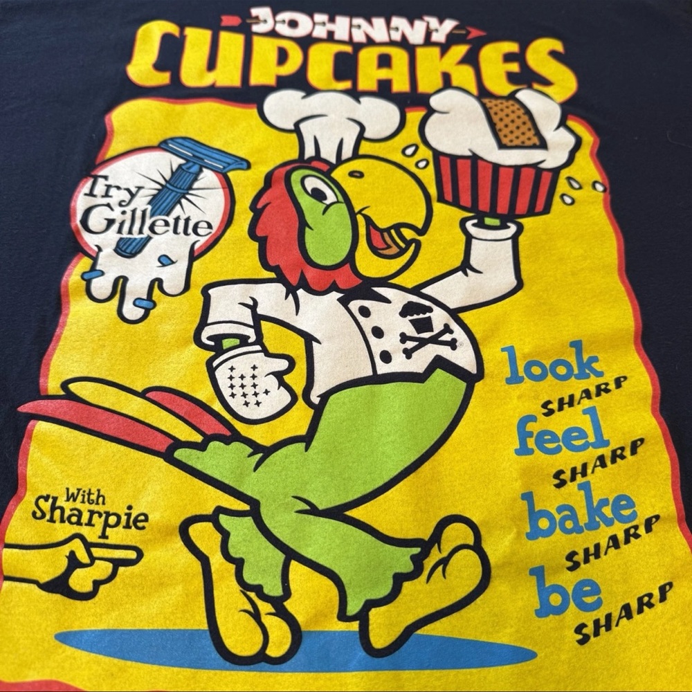 Johnny Cupcakes Gillette Sharpie Mens Lg Shirt - Picture 2 of 8